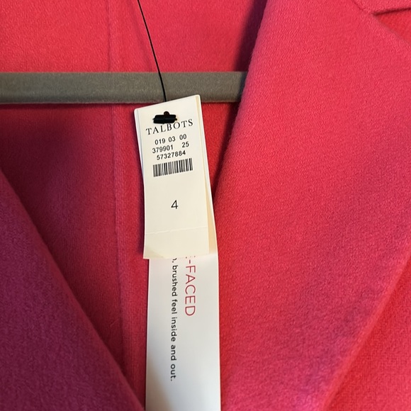 Talbots Vibrant Pink Blazer NWT - Picture 4 of 6